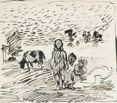 Ludwik MACIĄG (1920-2007), Na łące