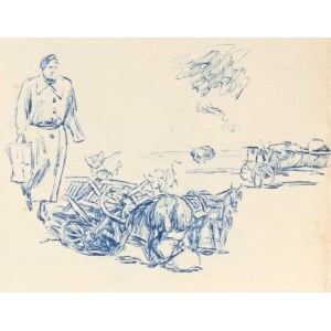 Ludwik MACIĄG (1920-2007), Scena di guerra