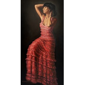 Wojciech Piekarski, Joanna in a Pink Dress, 2010