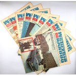 A COLLECTION OF "IN THE SERVICE OF THE NATION" MAGAZINES FROM THE PERIOD OF MARTIAL LAW—9 pieces from 1982