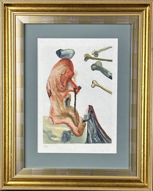 Salvador Dalí (1904-1989) Le Frauduleux (Pochlebca) z cyklu Boska Komedia Dantego, Canto XVII1963