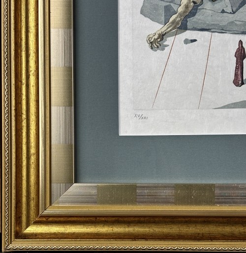 Salvador Dali (1904 - 1989) The Simoniac La Divine Comedie (Boska komedia) Canto XIX, 1963