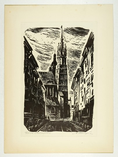 Stanisław RACZYŃSKI (1903-1982), Kraków: 6 drzeworytów, lata 40-te