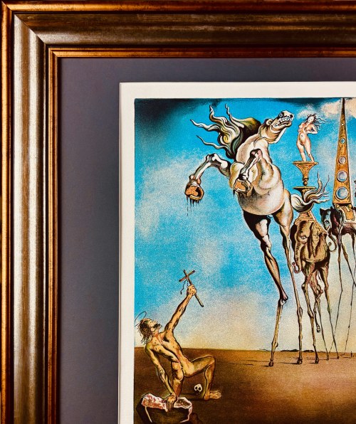 Salvador Dali (1904-1989) , La Tentation de saint Antoine (Kuszenie Św. Antoniego) lata 70-te XX w. (1946)