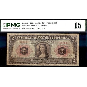Costa Rica. 16 settembre 1935 - 2 colones - La Gioconda