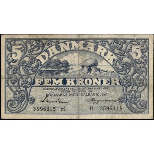 Denmark. 1942 5 Kroner