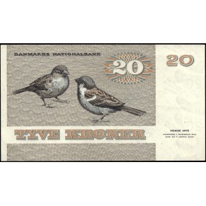 Denmark. 1972 20 Kroner Prefix AA
