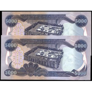 Iraq. 2006 5000 Dinars - 2 Pieces