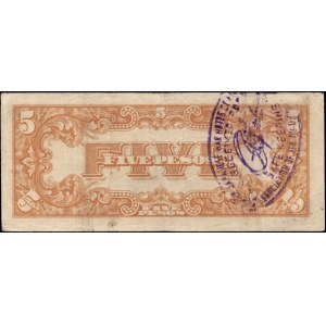 Filippine. 1943, 5 pesos, occupazione giapponese