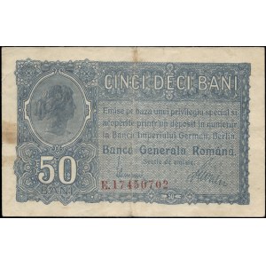Romania. 1917 50 Bani - German Occupation