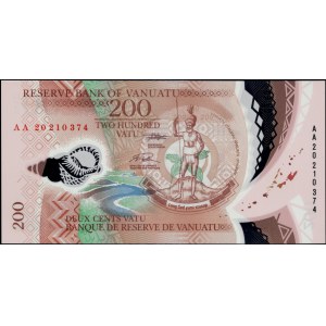 Vanuatu. 2020 200 Vatu -Prefix AA