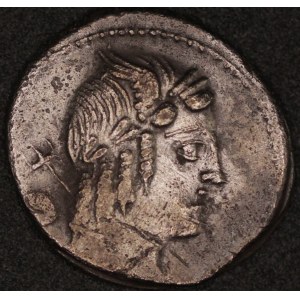Rome. L Julius Bursio Denarius - 85 B.C - Silver
