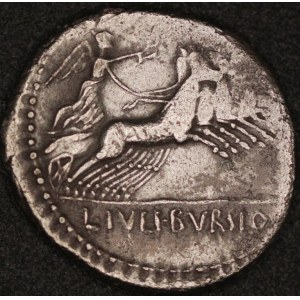 Rome. L Julius Bursio Denarius - 85 B.C - Silver