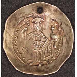 Byzantine. 1118-22 A.D Johannes II 1118-1143 - El-Aspron Trachy (Scyphat) - Constantinopolis
