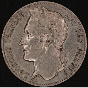 Belgium. 1849 5 Francs Brussels - Leopold I - Silver