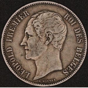 Belgium. 1851 5 Francs Brussels - Leopold I - Silver