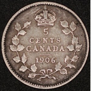 Canada. 1906 5 Cents - Edward VII - Silver