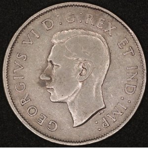 Canada. 1943 50 Cents - George VI - Silver