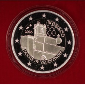 Monako. 2026, 2 eura – Duche de Valentinois – Proof
