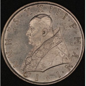 Vatikan. 1959, 500 Lire – Johannes XXIII. – Silber