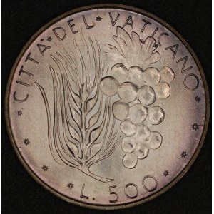 Vatican. 1972 500 Lire - Paul VI - Silver