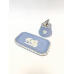 Wedgwood Smoking Set—Table Lighter and Saucer/Ashtray