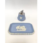 Wedgwood Smoking Set—Table Lighter and Saucer/Ashtray