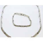 Swarovski necklace and bracelet