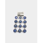 Silver pendant with stones