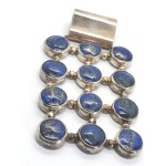 Silver pendant with stones