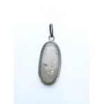 Vintage Silver Pendant with Rock Crystal