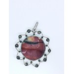 Pendant with dendritic agate, 925 silver