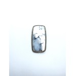 Vintage silver brooch with dendritic agate