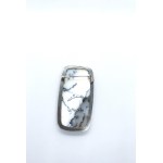 Vintage silver brooch with dendritic agate