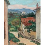 Maurycy Mędrzycki (Mendjizky Maurice) (1890 Łódź- 1951 St. Paul de Vence), Aleja w wiosce, 1924 r.