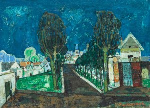 Joseph Pressmane (1904 Beresteczko- 1967 Paryż), Krajobraz Villers-le-Bel