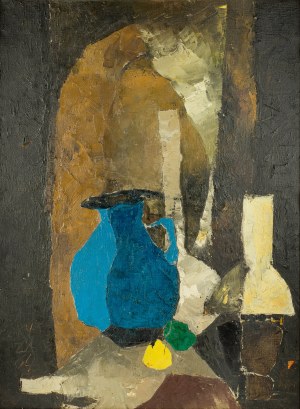 Ryszard Zając (1929 Kosów Huculski - 2016 Binningen k. Bazylei), Niebieski dzban, 1964