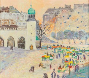 Jan Szancenbach (1928 Kraków - 1998 tamże), Kwiaciarki, 1989
