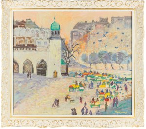 Jan Szancenbach (1928 Kraków - 1998 tamże), Kwiaciarki, 1989