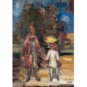 Alfred Aberdam (1894 Lwów - 1963 Paryż), Spacer, 1929