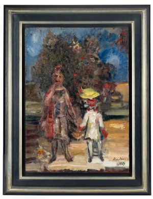 Alfred Aberdam (1894 Lwów - 1963 Paryż), Spacer, 1929