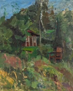 Zygmunt Schreter (1886 Łódź - 1977 Francja), W ogrodzie