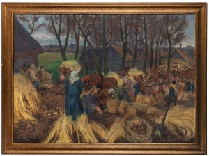 Fryderyk Pautsch (1887 Delatyn - 1950 Kraków), Jesienią na huculskim targu