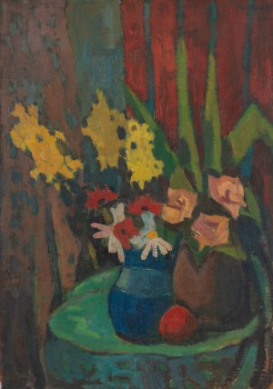 Jan Hrynkowski (1891 Żelechów k. Lwowa - 1971 Kraków), Martwa natura, 1961