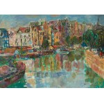 Stanisław Żółtowski (1914-2004), Port w mieście (Motława), 1958