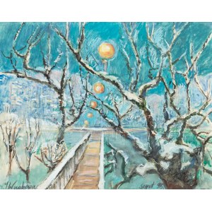 Józefa Wnukowa (1911, Warsaw – 2000, Sopot), Landscape from Sopot, 1996