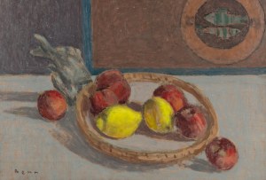 Bencion (Benn) Rabinowicz (1905 Białystok - 1989 Paryż), Martwa natura z brzoskwiniami i cytrynami