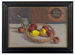 Bencion (Benn) Rabinowicz (1905 Białystok - 1989 Paryż), Martwa natura z brzoskwiniami i cytrynami