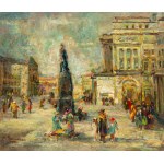 Hanna Pachniewska-Betley (1910-1987), Pomnik Bogusławskiego na Placu Teatralnym, 1941