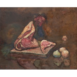 Włodzimierz Terlikowski (1873, Poraj – 1951, Paris), Still Life with Beef, 1914
